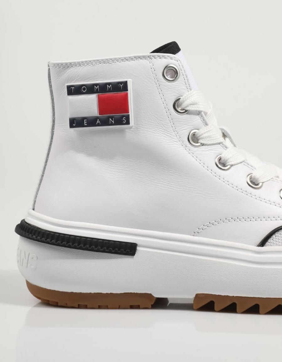 TOMMY HILFIGER Tommy Jeans Mid Run Cleat Blanc