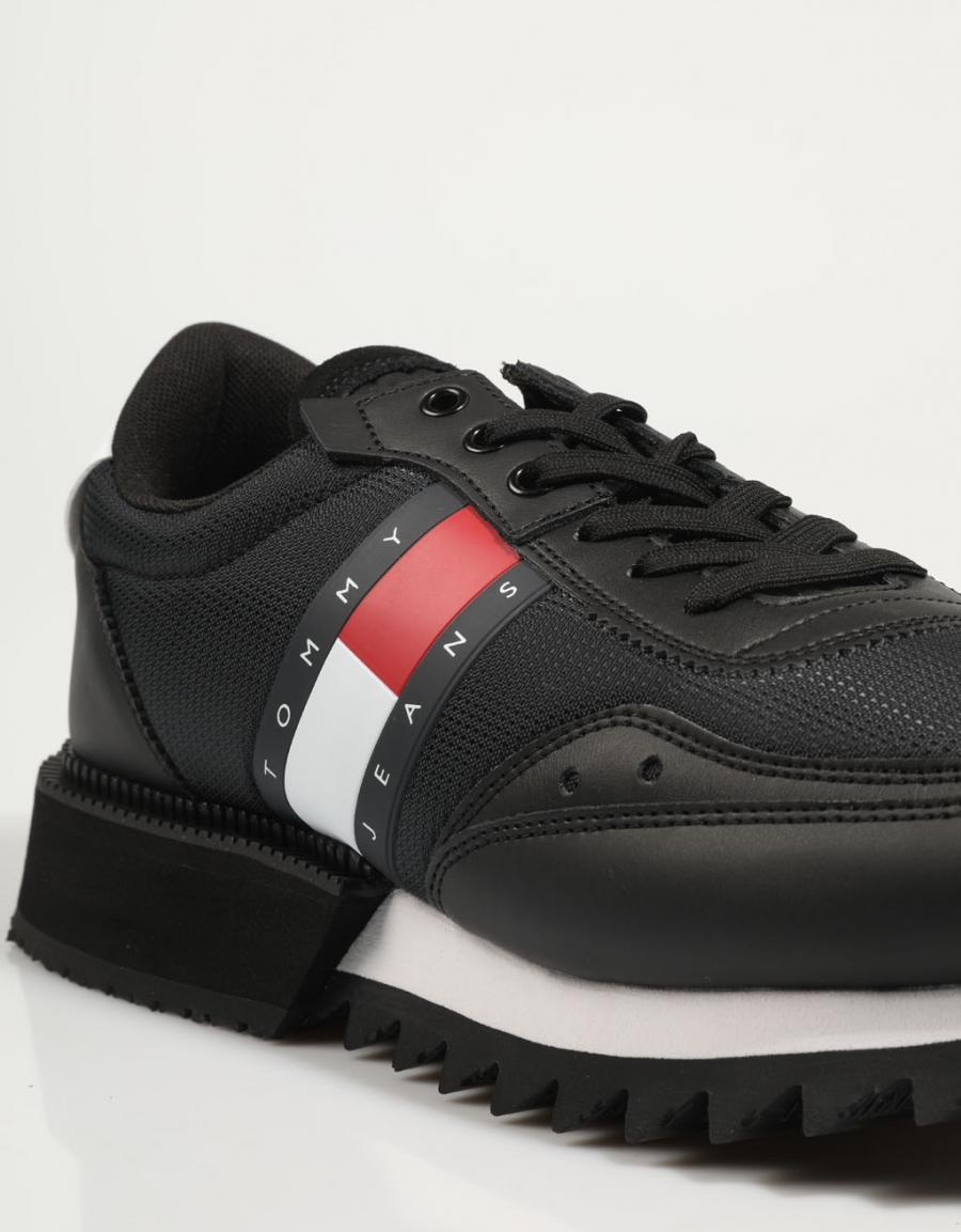 TOMMY HILFIGER Tommy Jeans Mens Track Cleat Negro