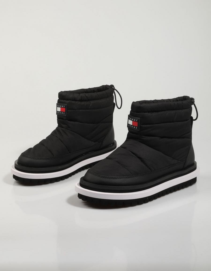 TOMMY HILFIGER Padded Tommy Jeans Wmns Boot Negro