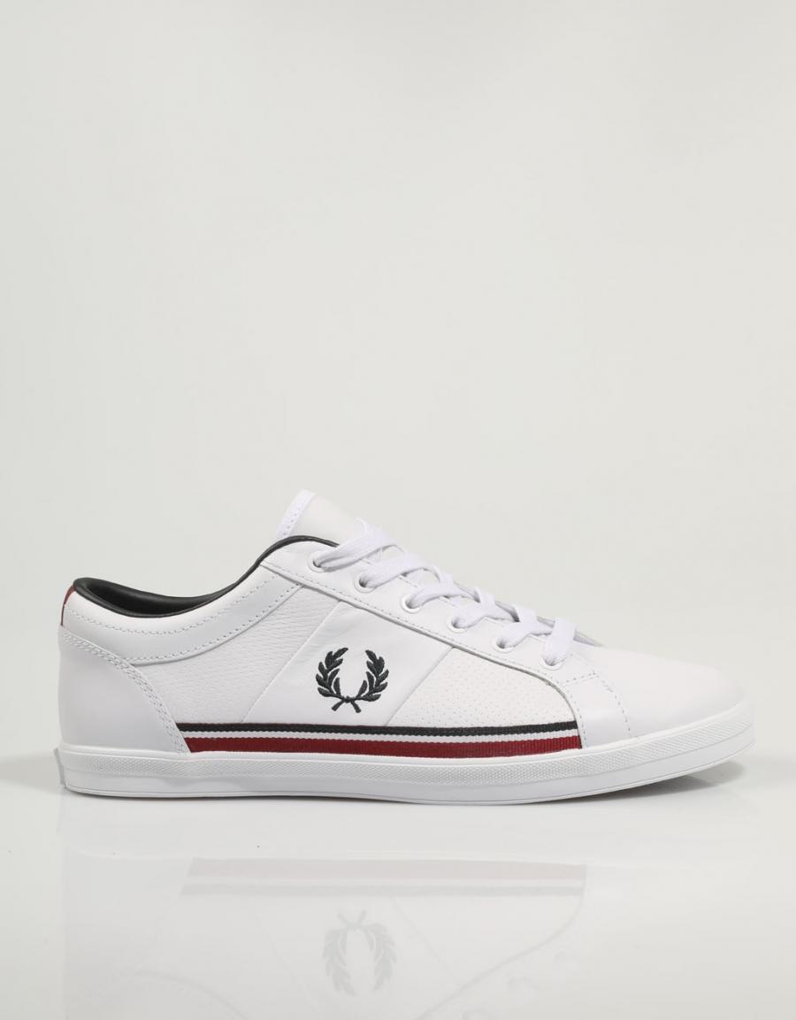 FRED PERRY B4331 Baseline Perf Leather Blanco