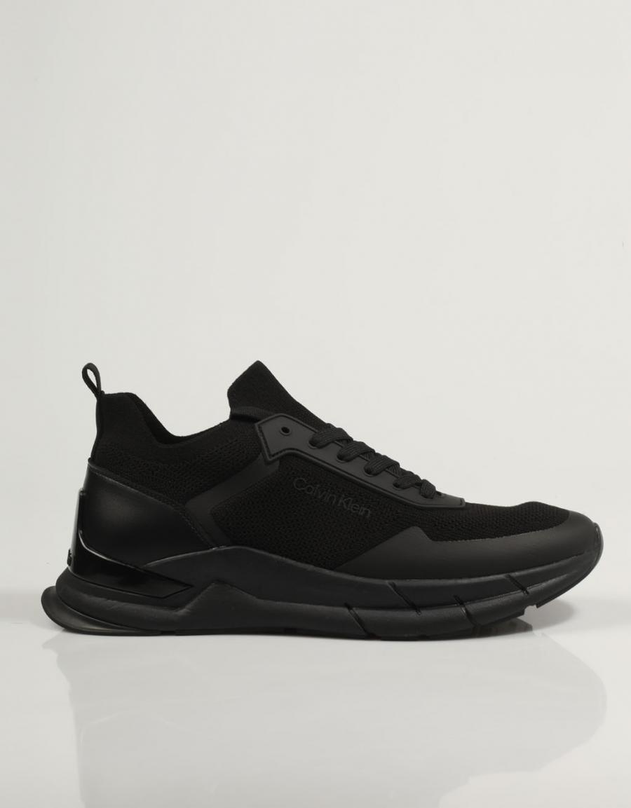 CALVIN KLEIN Low Top Lace Up Knit Negro