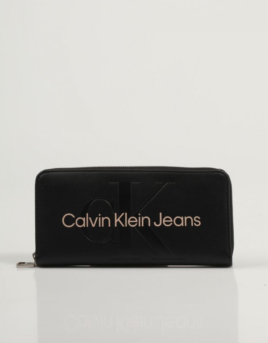 CALVIN KLEIN Sculpted Zip Around Mono Black