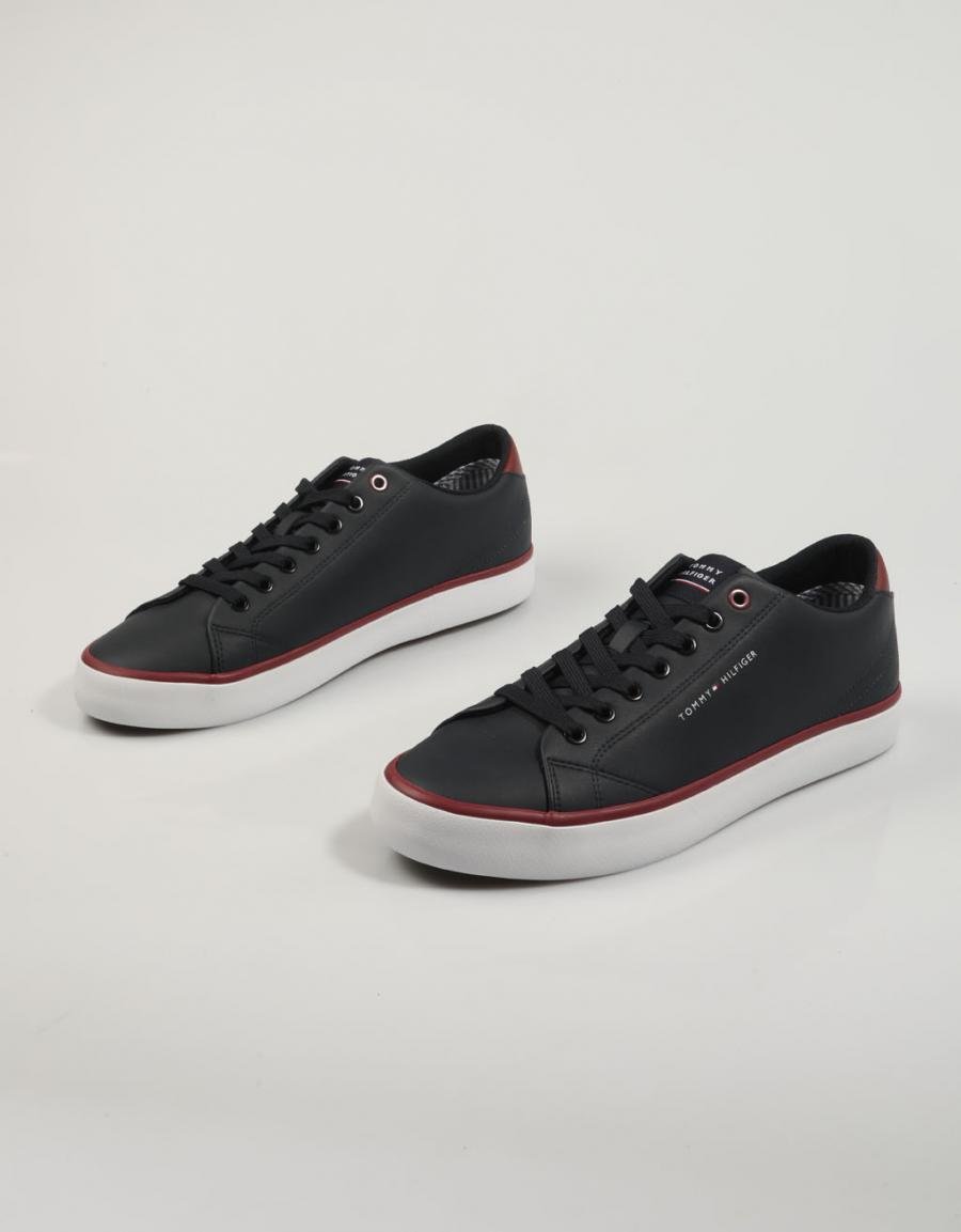 TOMMY HILFIGER Th Hi Vulc Core Low Leather Navy Blue