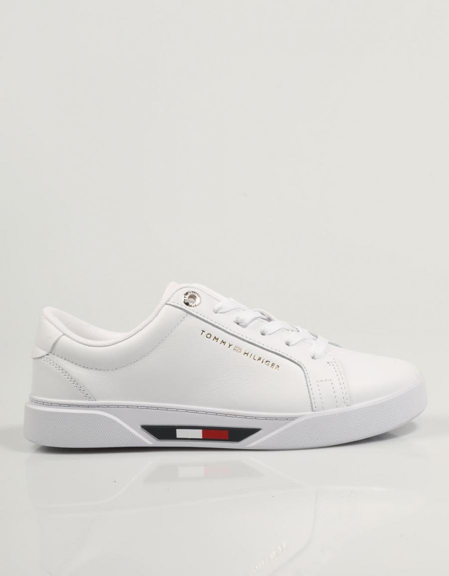 TOMMY HILFIGER Global Stripes Court Sneaker White