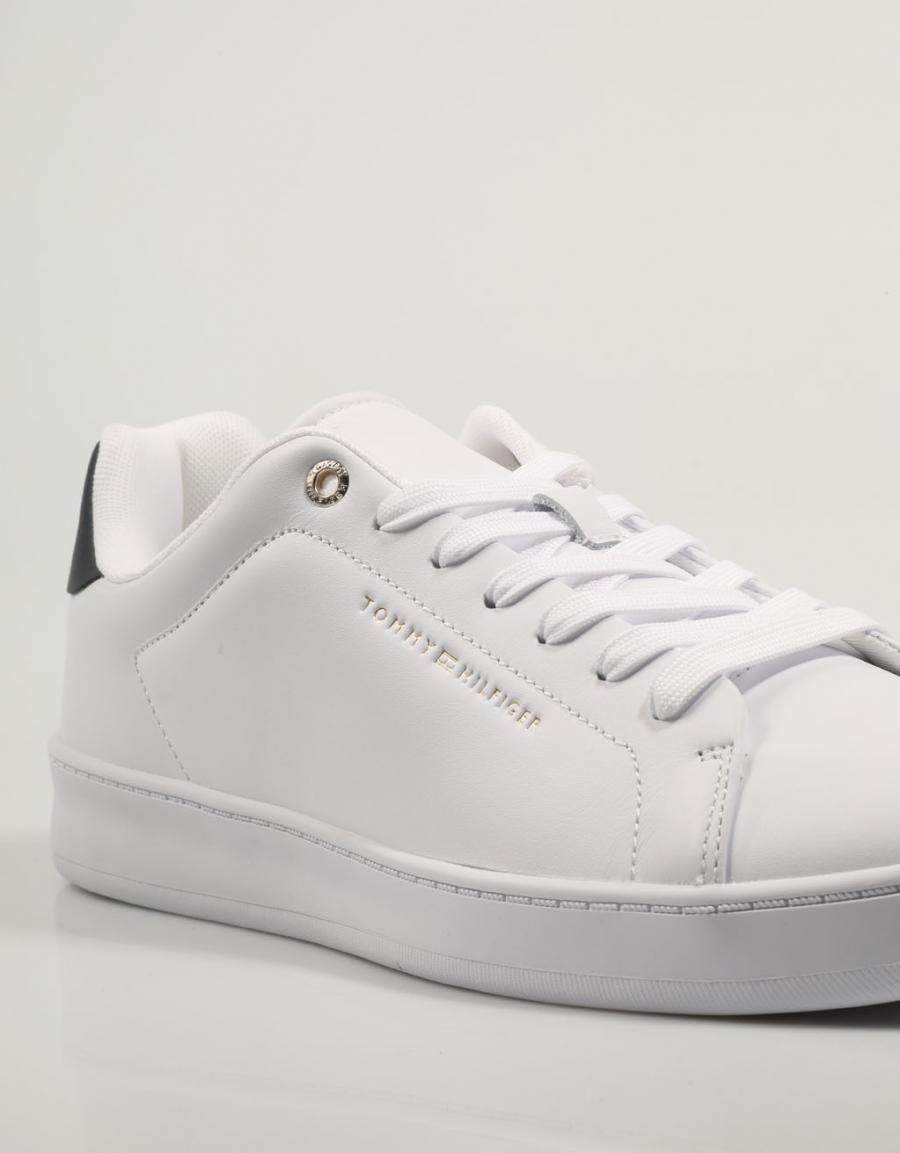 TOMMY HILFIGER Court Cupsole Leather Gold Blanco