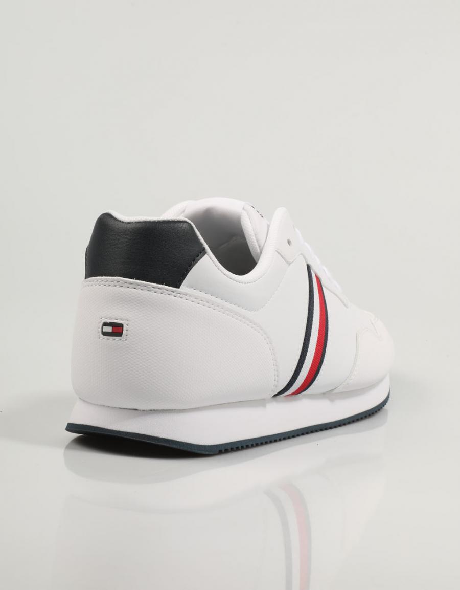 TOMMY HILFIGER Core Lo Runner Pu Lth Blanco