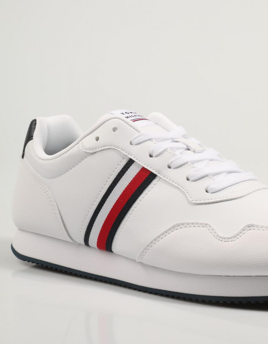 TOMMY HILFIGER Core Lo Runner Pu Lth Blanco