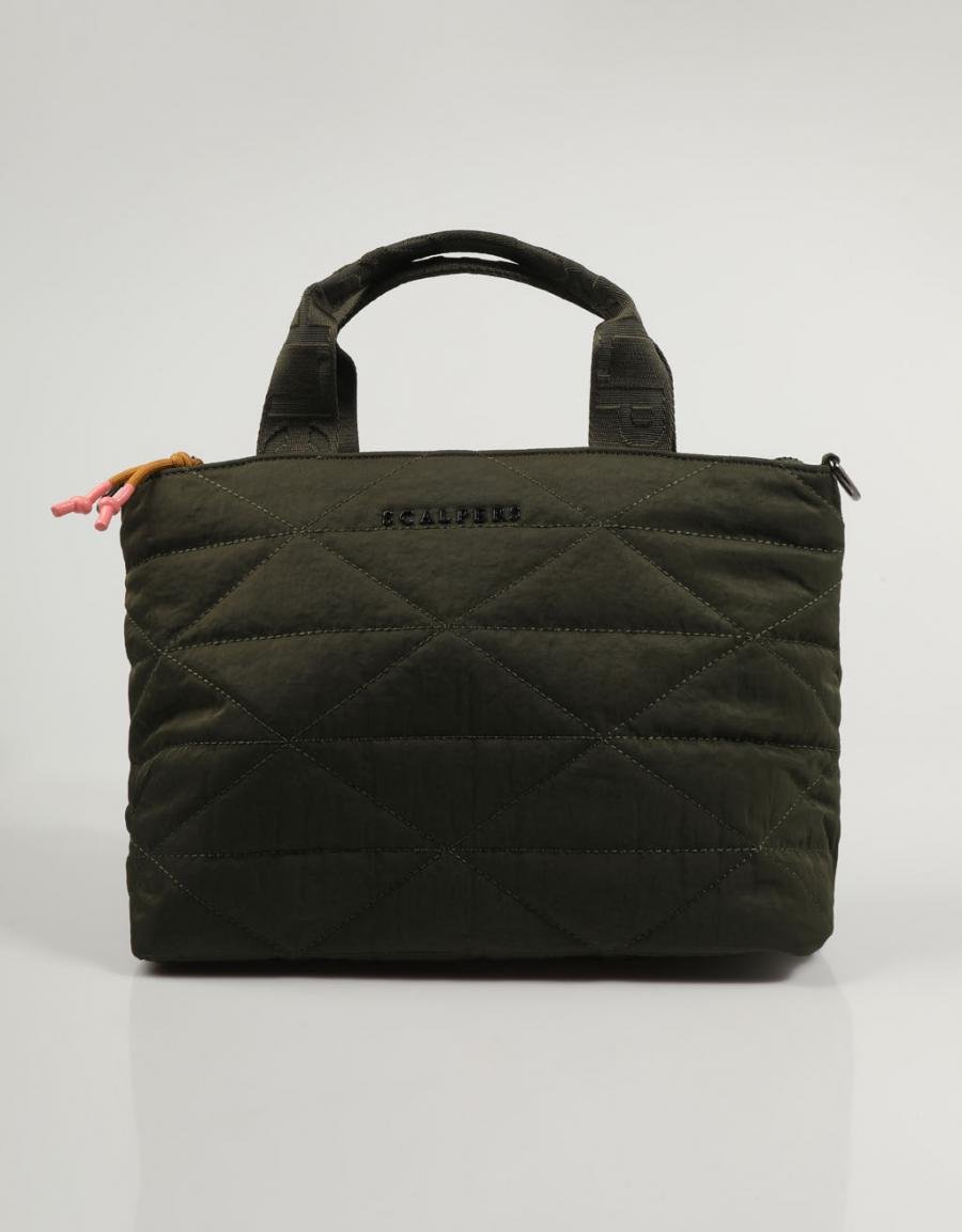 SCALPERS BAGS Ny Quilted Day Bag Kaki