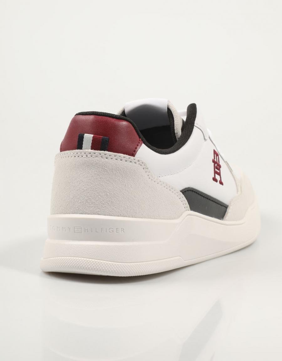 TOMMY HILFIGER Elevated Cupsole Lth Mix Blanco