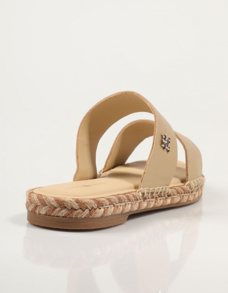 TOMMY HILFIGER Th Gold Flat Espadrille Sandal Ouro