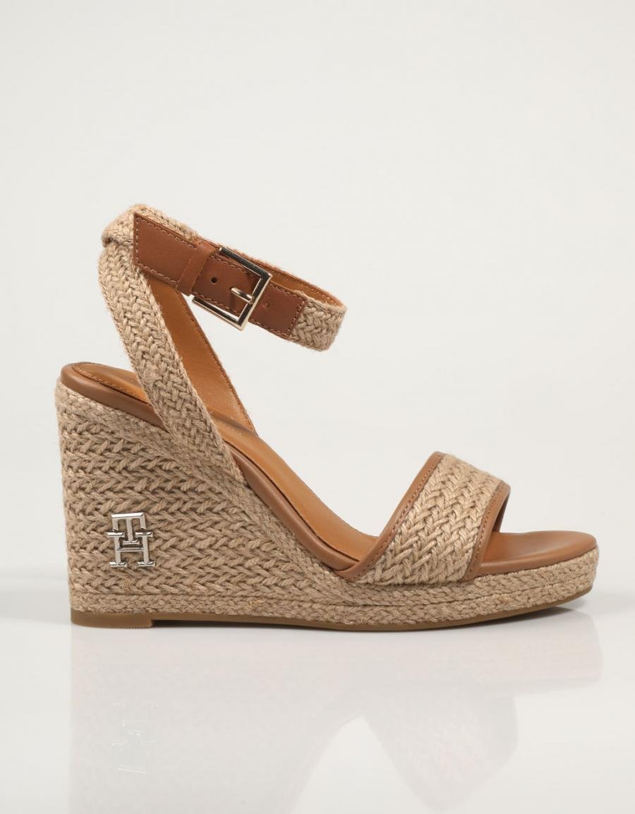 TOMMY HILFIGER Th Rope High Wedge Sandal Couro