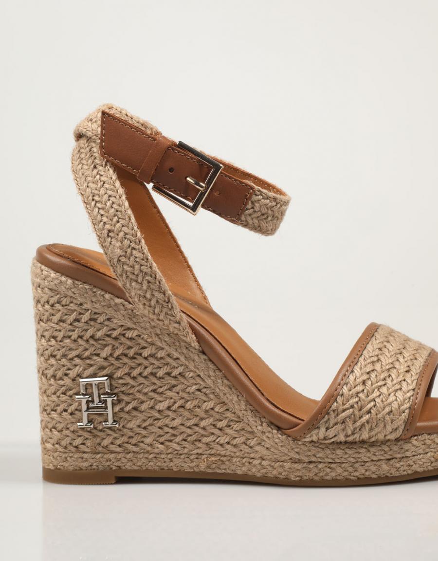 TOMMY HILFIGER Th Rope High Wedge Sandal Couro