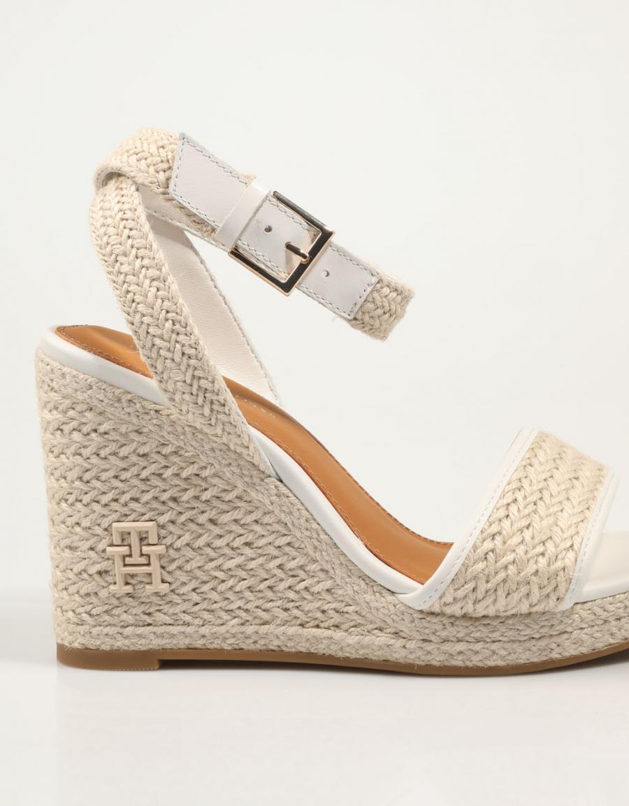 TOMMY HILFIGER Th Rope High Wedge Sandal Hielo
