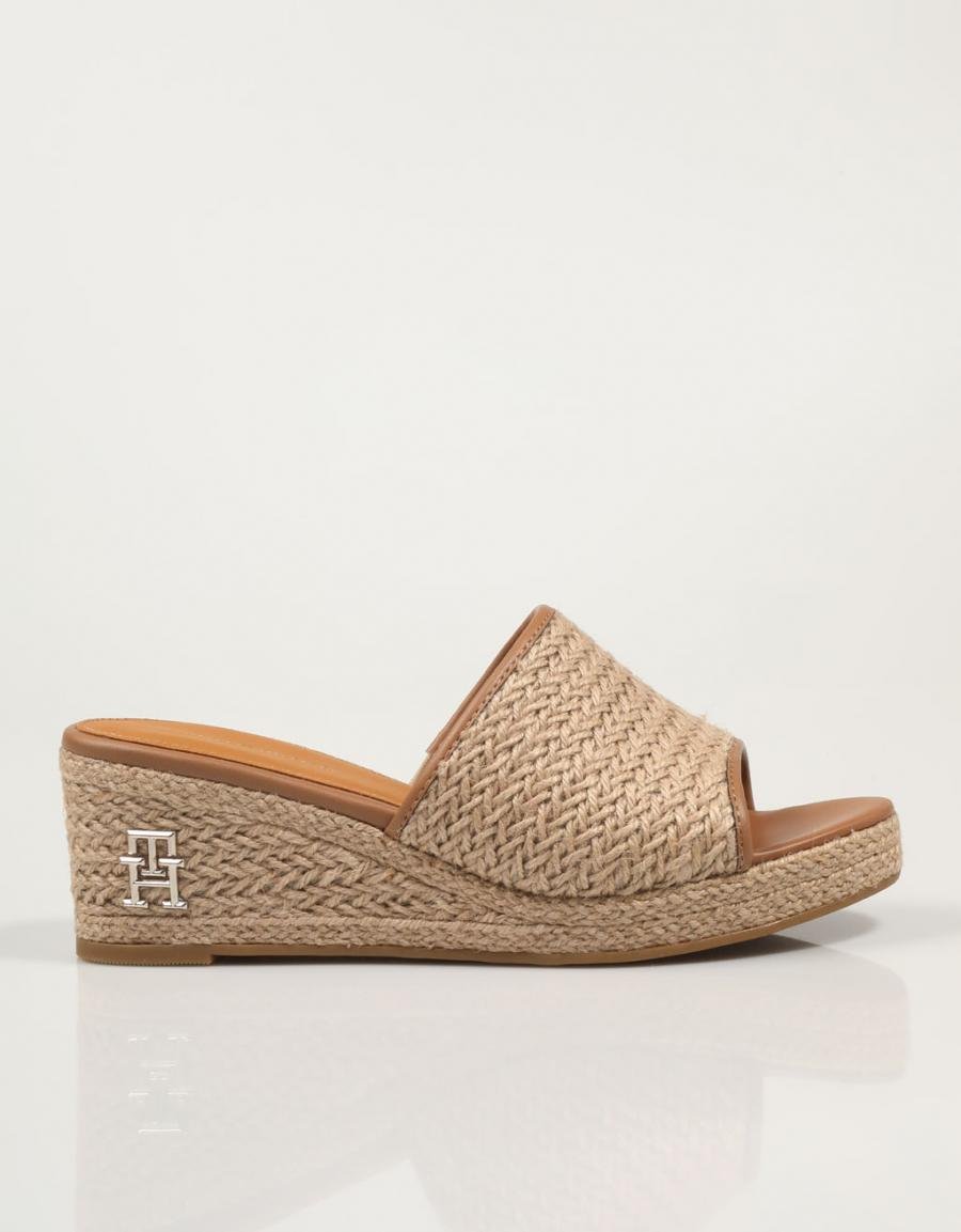 TOMMY HILFIGER Th Rope Wedge Sandal Couro