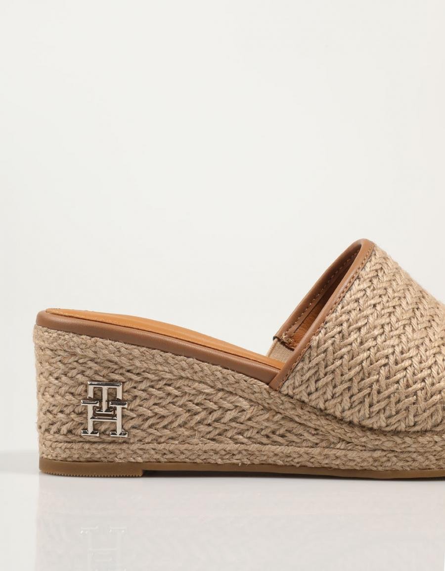 TOMMY HILFIGER Th Rope Wedge Sandal Couro