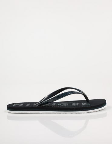 NU PIEDS TOMMY FOOTBED FLAT BEACH SANDAL
