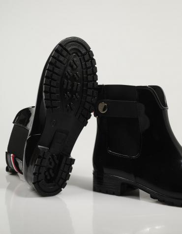 BOTTINES ANKLE RAINBOOT WITH METAL DETAIL