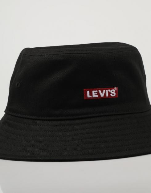 conversacion Confesión esponja Levis Bucket Hat, gorro Negro Lona | 77848